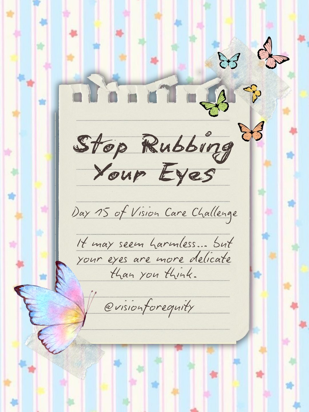 Stop Rubbing Eyes educational post cover